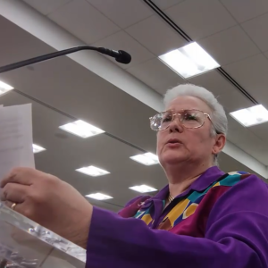 Vicki Simons speaking before Aiken County Council (Aiken County, SC) during a Public Hearing on the Fiscal Year 2023 - 2024 Budget on June 6, 2023.